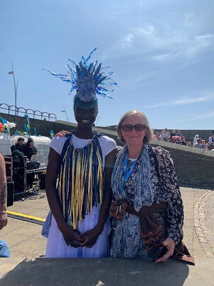 RJC Dance and Mango Arts Leeds West Indian Carnival Winning Troupe 2024 ‘AZUL’ at Sandhaven Beach